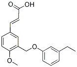 (2E)-3-(3-[(3-ETHYLPHENOXY)METHYL]-4-METHOXYPHENYL)-2-PROPENOIC ACID Struktur