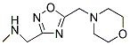 N-METHYL-1-[5-(MORPHOLIN-4-YLMETHYL)-1,2,4-OXADIAZOL-3-YL]METHANAMINE Struktur