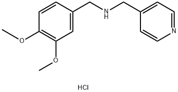 (3,4-DIMETHOXY-BENZYL)-PYRIDIN-4-YLMETHYL-AMINEHYDROCHLORIDE Struktur