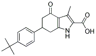 6-(4-TERT-BUTYL-PHENYL)-3-METHYL-4-OXO-4,5,6,7-TETRAHYDRO-1H-INDOLE-2-CARBOXYLIC ACID Struktur