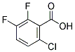 2,3-DIFLUORO-6-CHLOROBENZOIC ACID Struktur