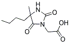 (4-BUTYL-4-METHYL-2,5-DIOXOIMIDAZOLIDIN-1-YL)ACETIC ACID Struktur