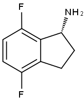 (R)-4,7-DIFLUORO-INDAN-1-YLAMINE Struktur