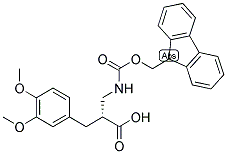 (R)-3-(3,4-DIMETHOXY-PHENYL)-2-[(9H-FLUOREN-9-YLMETHOXYCARBONYLAMINO)-METHYL]-PROPIONIC ACID Struktur