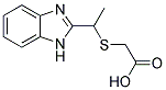 [[1-(1H-BENZIMIDAZOL-2-YL)ETHYL]THIO]ACETIC ACID Struktur