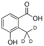 3-HYDROXY-2-METHYL-D3-BENZOIC ACID Struktur