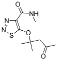 5-(1,1-DIMETHYL-3-OXOBUTOXY)-N-METHYL-1,2,3-THIADIAZOLE-4-CARBOXAMIDE Struktur