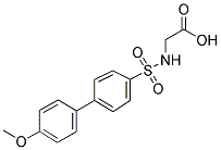 2-([(4'-METHOXY[1,1'-BIPHENYL]-4-YL)SULFONYL]AMINO)ACETIC ACID Struktur