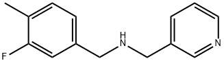 (3-FLUORO-4-METHYLBENZYL)(PYRIDIN-3-YLMETHYL)AMINE Struktur