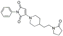 3-{4-[2-(2-OXO-1-PYRROLIDINYL)ETHYL]-1-PIPERIDINYL}-1-PHENYL-1H-PYRROLE-2,5-DIONE Struktur