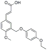 (2E)-3-(3-[(4-ETHOXYPHENOXY)METHYL]-4-METHOXYPHENYL)-2-PROPENOIC ACID Struktur