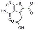 [6-(METHOXYCARBONYL)-4-OXO-3,4-DIHYDROTHIENO[2,3-D]PYRIMIDIN-5-YL]ACETIC ACID Struktur