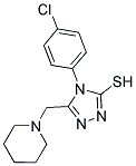 4-(4-CHLOROPHENYL)-5-(PIPERIDIN-1-YLMETHYL)-4H-1,2,4-TRIAZOLE-3-THIOL Struktur