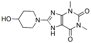 8-(4-HYDROXYPIPERIDIN-1-YL)-1,3-DIMETHYL-3,7-DIHYDRO-1H-PURINE-2,6-DIONE Struktur