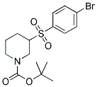 3-(4-BROMO-BENZENESULFONYL)-PIPERIDINE-1-CARBOXYLIC ACID TERT-BUTYL ESTER Struktur