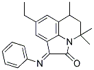 (1E)-8-ETHYL-4,4,6-TRIMETHYL-1-(PHENYLIMINO)-5,6-DIHYDRO-4H-PYRROLO[3,2,1-IJ]QUINOLIN-2(1H)-ONE Struktur