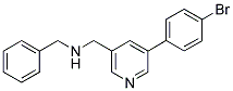 N-BENZYL-1-[5-(4-BROMOPHENYL)PYRIDIN-3-YL]METHANAMINE Struktur