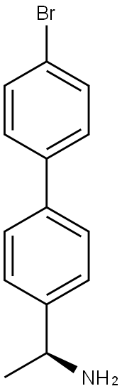 (S)-1-(4'-(4''-BROMOPHENYL)PHENYL)ETHANAMINE Struktur