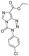 ETHYL 3-(4-CHLOROPHENYL)-4-OXO-3,4-DIHYDROIMIDAZO[5,1-D][1,2,3,5]TETRAZINE-8-CARBOXYLATE Struktur