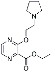 3-(2-PYRROLIDIN-1-YL-ETHOXY)-PYRAZINE-2-CARBOXYLIC ACID ETHYL ESTER Struktur