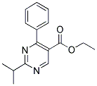 ETHYL-2-ISOPROPYL-4-PHENYL-5-PYRIMIDINE CARBOXYLATE Struktur