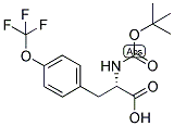 (S)-2-TERT-BUTOXYCARBONYLAMINO-3-(4-TRIFLUOROMETHOXY-PHENYL)-PROPIONIC ACID Struktur