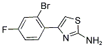 4-(2-BROMO-4-FLUORO-PHENYL)-THIAZOL-2-YLAMINE Struktur