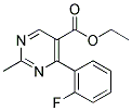 ETHYL-2-METHYL-4-(2-FLUOROPHENYL)-PYRIMIDINE-5-CARBOXYLATE Struktur