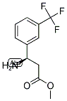 (R)-3-AMINO-3-(3-TRIFLUOROMETHYL-PHENYL)-PROPIONIC ACID METHYL ESTER Struktur