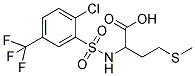 2-([[2-CHLORO-5-(TRIFLUOROMETHYL)PHENYL]SULFONYL]AMINO)-4-(METHYLTHIO)BUTANOIC ACID Struktur