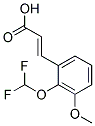 (2E)-3-[2-(DIFLUOROMETHOXY)-3-METHOXYPHENYL]ACRYLIC ACID Struktur