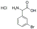 2-AMINO-2-(3-BROMOPHENYL)ACETIC ACID HYDROCHLORIDE Struktur