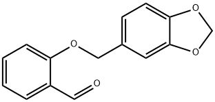 2-(BENZO[1,3]DIOXOL-5-YLMETHOXY)-BENZALDEHYDE Struktur