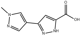 1'-METHYL-2H,1'H-[3,4']BIPYRAZOLYL-5-CARBOXYLIC ACID Struktur