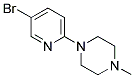 5-BROMO-2-(4-METHYLPIPERAZIN-1-YL)PYRIDINE Struktur