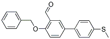 4-(BENZYLOXY)-4'-(METHYLSULFANYL)[1,1'-BIPHENYL]-3- CARBALDEHYDE Struktur