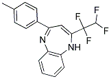 4-(4-METHYLPHENYL)-2-(1,1,2,2-TETRAFLUOROETHYL)-1H-1,5-BENZODIAZEPINE Struktur