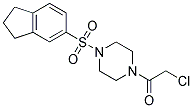 1-(CHLOROACETYL)-4-(2,3-DIHYDRO-1H-INDEN-5-YLSULFONYL)PIPERAZINE Struktur