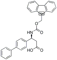 (S)-3-BIPHENYL-4-YL-3-(9H-FLUOREN-9-YLMETHOXYCARBONYLAMINO)-PROPIONIC ACID Struktur