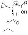 (R)-3-TERT-BUTOXYCARBONYLAMINO-3-CYCLOPROPYL-PROPIONIC ACID Struktur