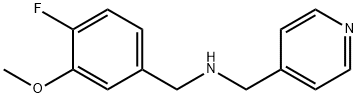 (4-FLUORO-3-METHOXYBENZYL)-(PYRIDIN-4-YLMETHYL)AMINE Struktur