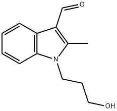 1-(3-HYDROXY-PROPYL)-2-METHYL-1H-INDOLE-3-CARBALDEHYDE Struktur