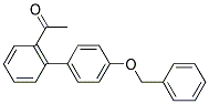 1-[4'-(BENZYLOXY)[1,1'-BIPHENYL]-2-YL]ETHANONE Struktur