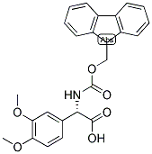 (S)-(3,4-DIMETHOXY-PHENYL)-[(9H-FLUOREN-9-YLMETHOXYCARBONYLAMINO)]-ACETIC ACID Struktur