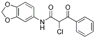 N-1,3-BENZODIOXOL-5-YL-2-CHLORO-3-OXO-3-PHENYLPROPANAMIDE Struktur