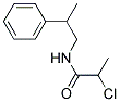 2-CHLORO-N-(2-PHENYLPROPYL)PROPANAMIDE Struktur