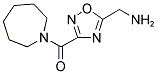 ([3-(AZEPAN-1-YLCARBONYL)-1,2,4-OXADIAZOL-5-YL]METHYL)AMINE Struktur