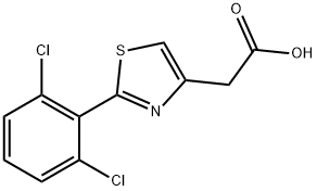 [2-(2,6-DICHLOROPHENYL)-1,3-THIAZOL-4-YL]ACETIC ACID Struktur