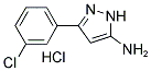 3-(3-CHLOROPHENYL)-1H-PYRAZOL-5-AMINE HYDROCHLORIDE Struktur