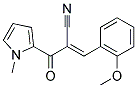 (E)-3-(2-METHOXYPHENYL)-2-[(1-METHYL-1H-PYRROL-2-YL)CARBONYL]-2-PROPENENITRILE Struktur